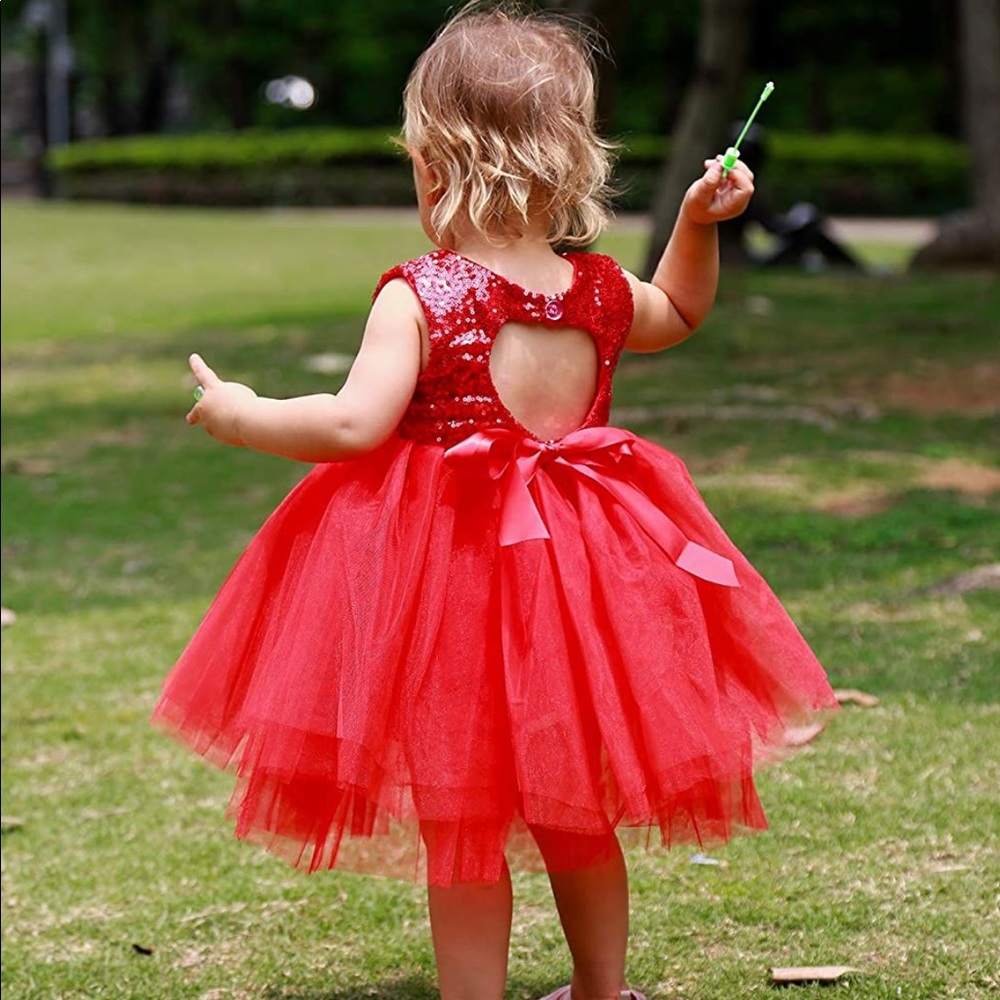 Girl Sequin Tutu Dress